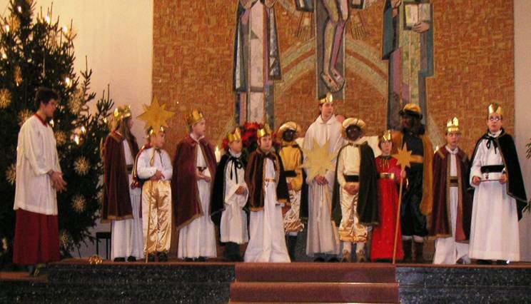 Aussendung der Sternsinger 2005