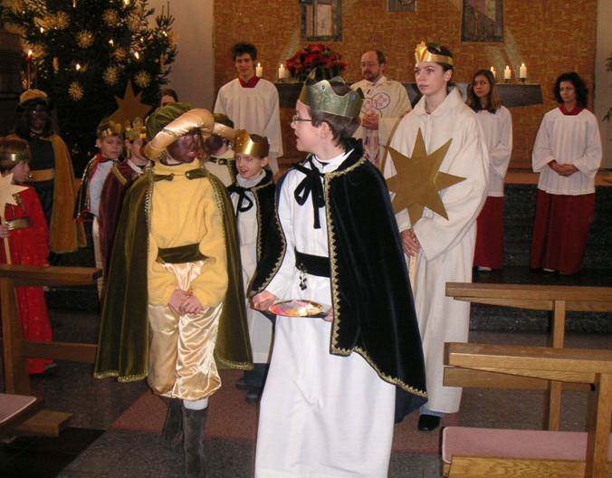 Aussendung der Sternsinger 2005