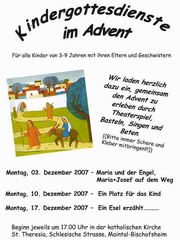 Kindergottesdienste2007